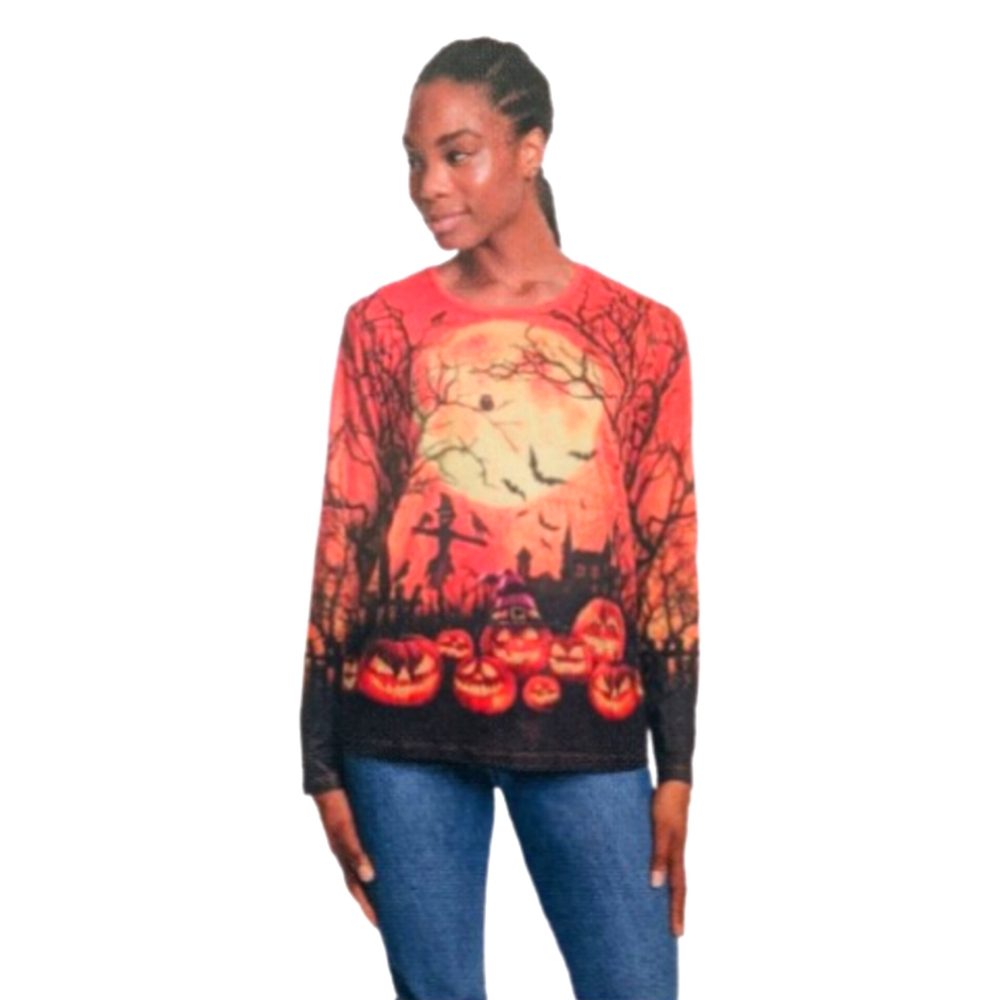 Gloria Vanderbilt Autumn Festive Cosplay Halloween Themed Top